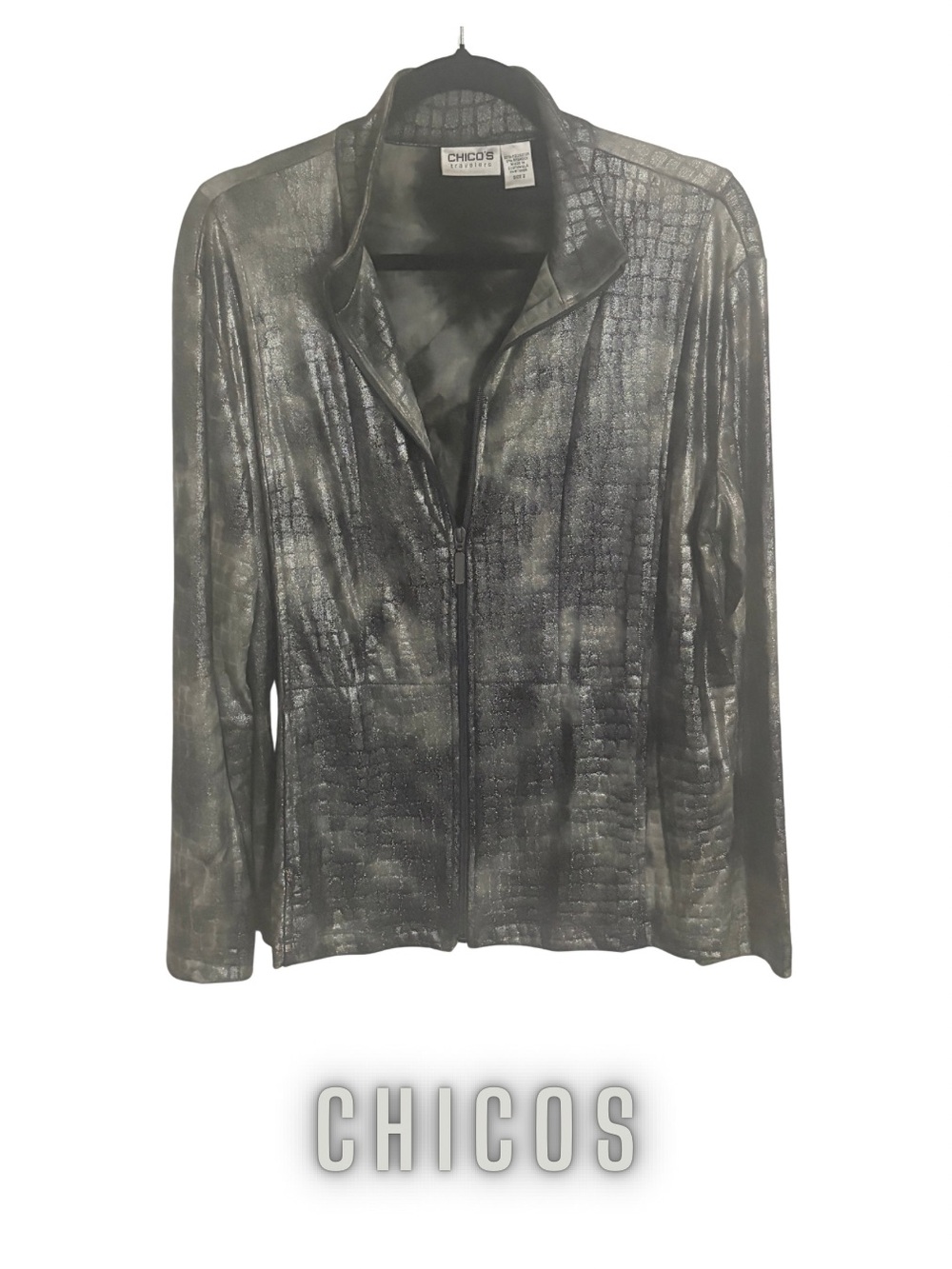 Chico's Metallic jacket